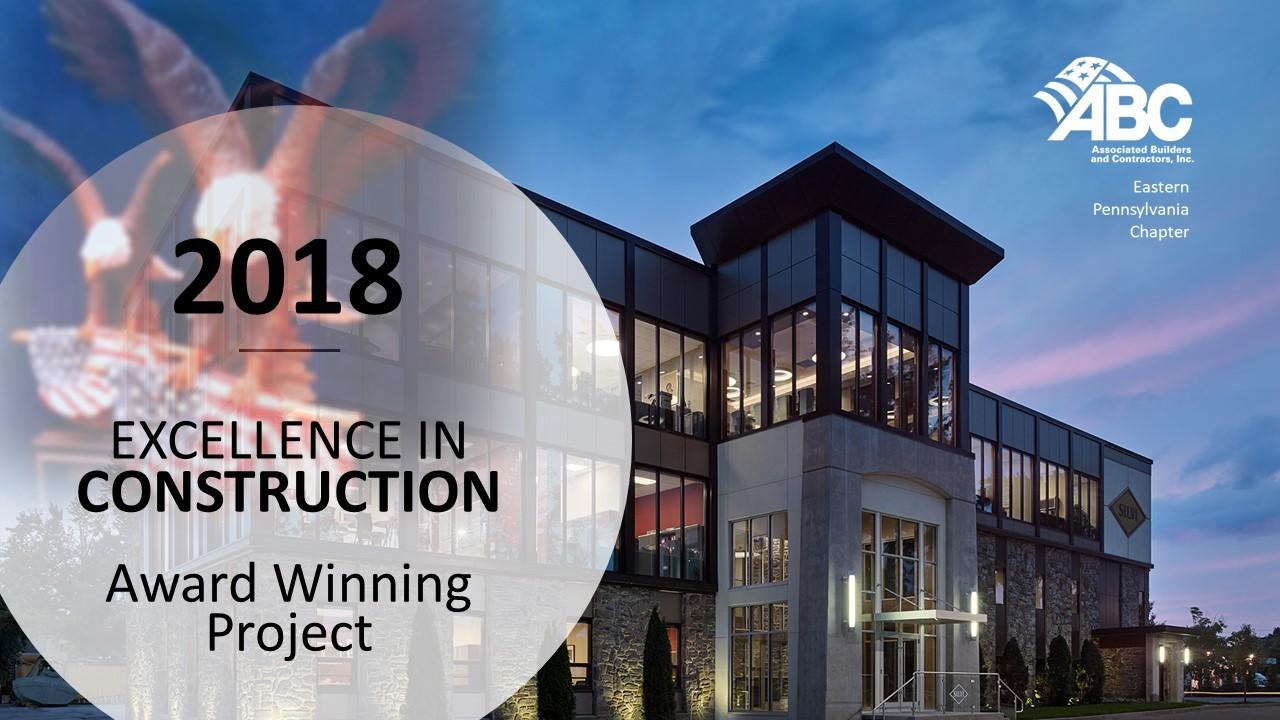 AWARD Winning Project, Excellence in Construction 2018