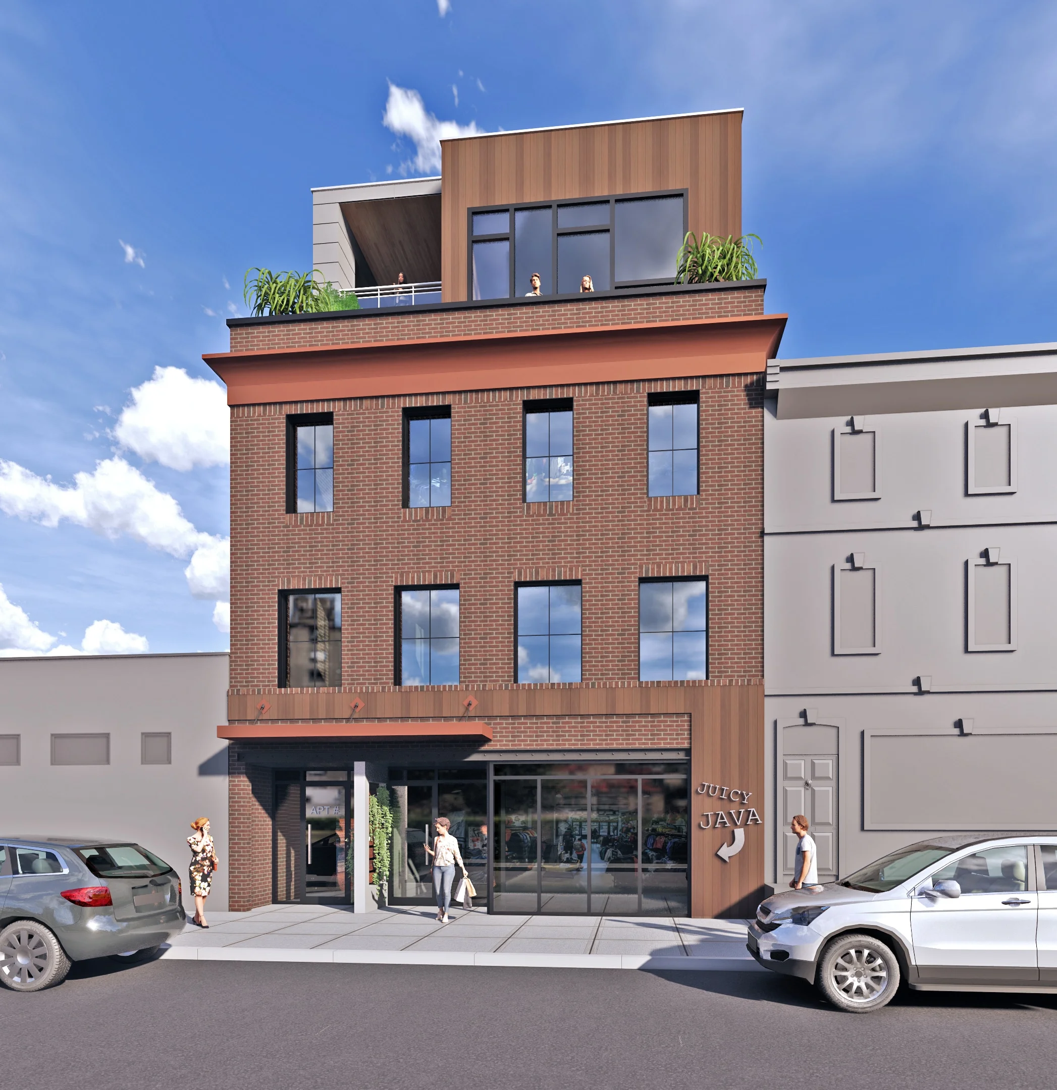 5-Story Mix-Use Apartment Building